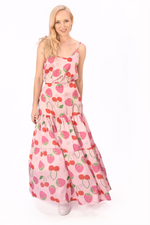 Berry Blossom Coche Skirt and Tiritas Blouse set