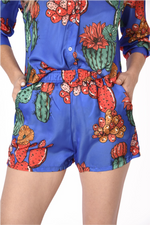 Indigo Cacti Milena Shorts