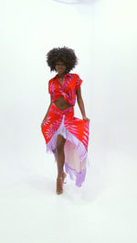 Loca Set Palma Roja Skirt blouse Resort Wear